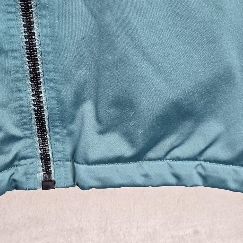 Vintage Nike Fullzip Hooded Jacket XL Teal 90s Travis Scott Parka Fleece Lined - Picture 7 of 16